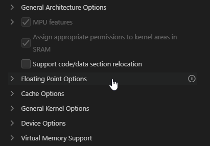 Enable Kconfig child options